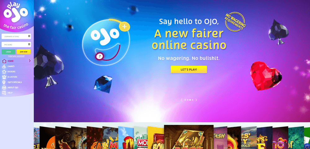 Site de casino PlayOJO