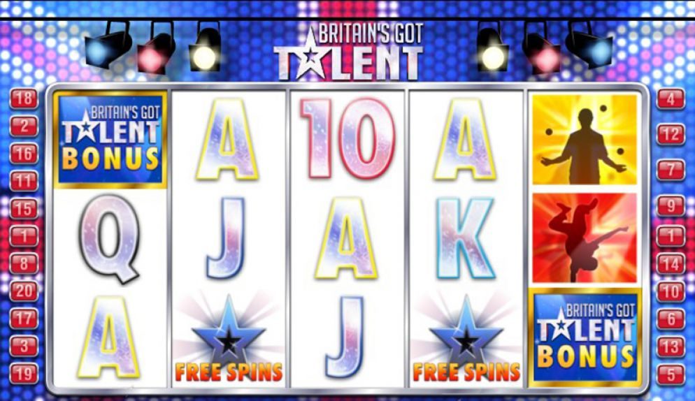 Gameplay des Britain's Got Talent-Slots