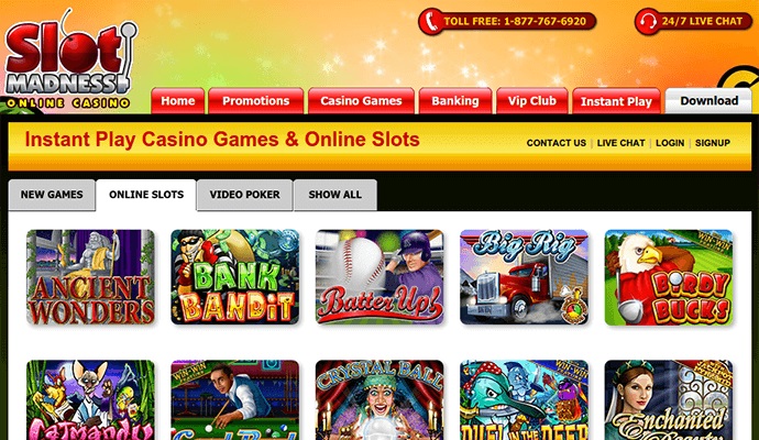 slot madness online casino site review 