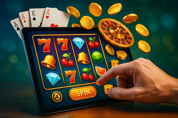 Tela com jogo de azar