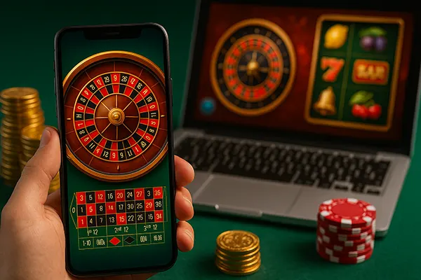 Desktop en mobiel roulette