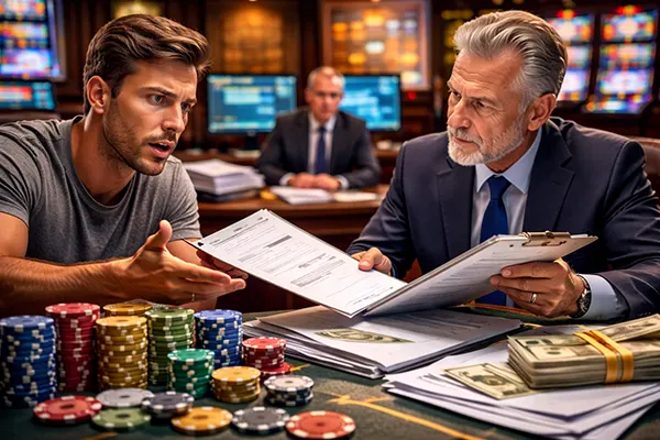 Financieel geschil in casino