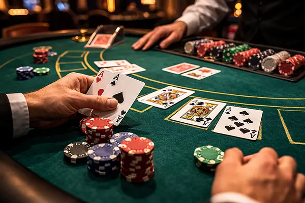 Tavolo blackjack realistico