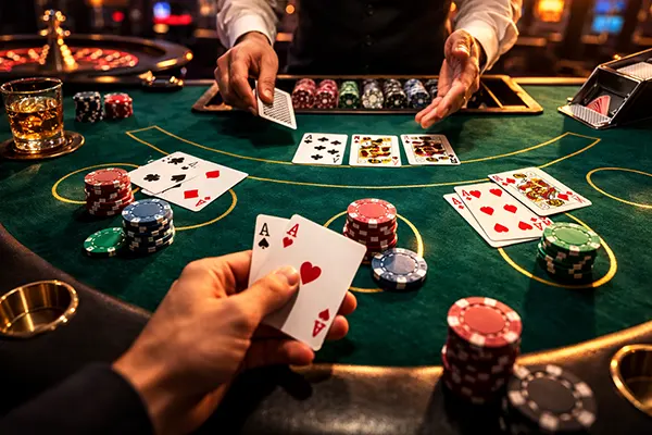 Tavolo blackjack realistico